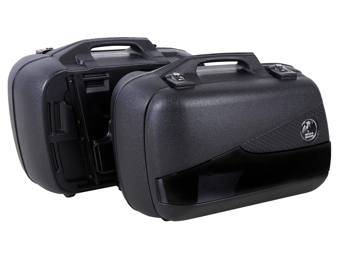 Hepco & Becker Junior Flash Enduro side case set 30 left / 40 right black