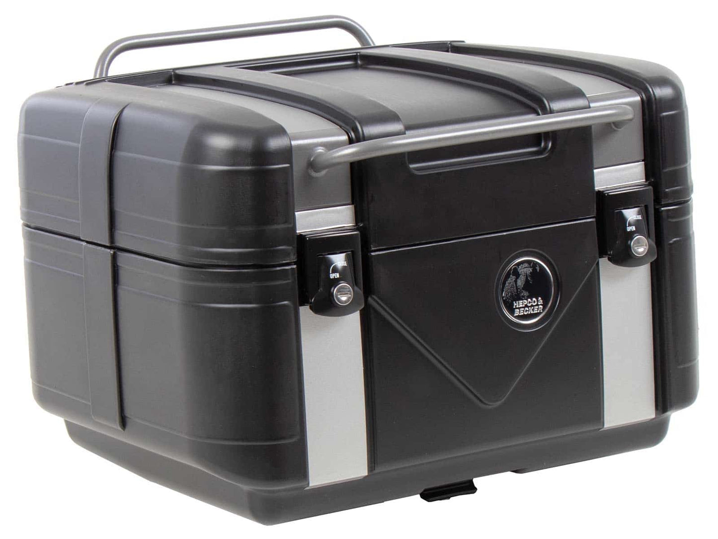 Hepco & Becker GOBI top case black/silver Edition
