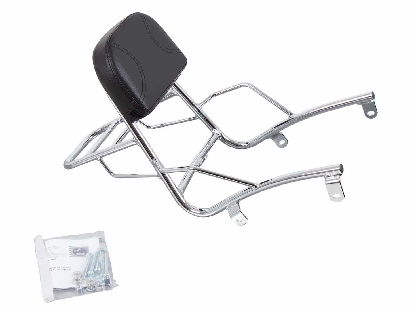 Hepco & Becker Sissybar with rearrack chrome for Suzuki VL 800 Intruder LC Volusia (2001-2016) / C 800 Intruder / Black Edition (2005-2016)