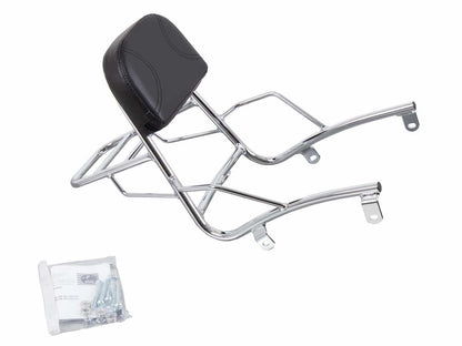 Hepco & Becker Sissybar with rearrack chrome for Suzuki VL 800 Intruder LC Volusia (2001-2016) / C 800 Intruder / Black Edition (2005-2016)