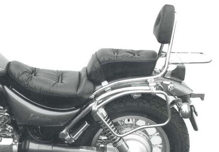 Hepco & Becker Leather bag holder tube-type - chrome for Suzuki VS 600/750/800 (1986-2000)