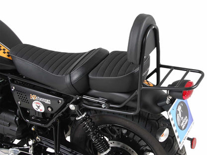 Hepco & Becker Sissybar with rearrack black for Moto Guzzi V 9 Roamer (long seat)(2017-2025)
