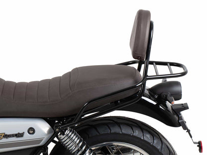 Hepco & Becker Sissybar with rearrack black/brown for Moto Guzzi V7 Special/Stone/Centenario (2021-2024)