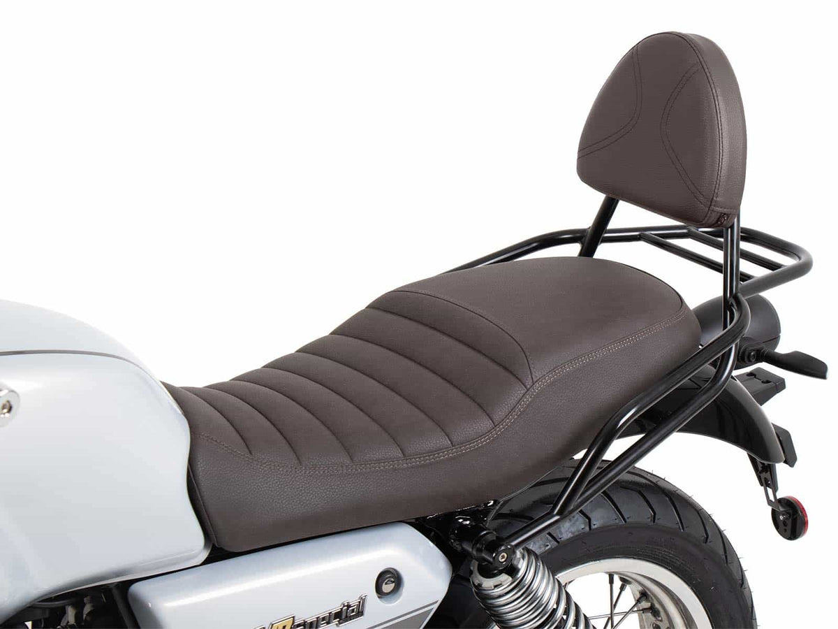 Hepco & Becker Sissybar with rearrack black/brown for Moto Guzzi V7 Stone Special Edition (850ccm) (2022-2023)