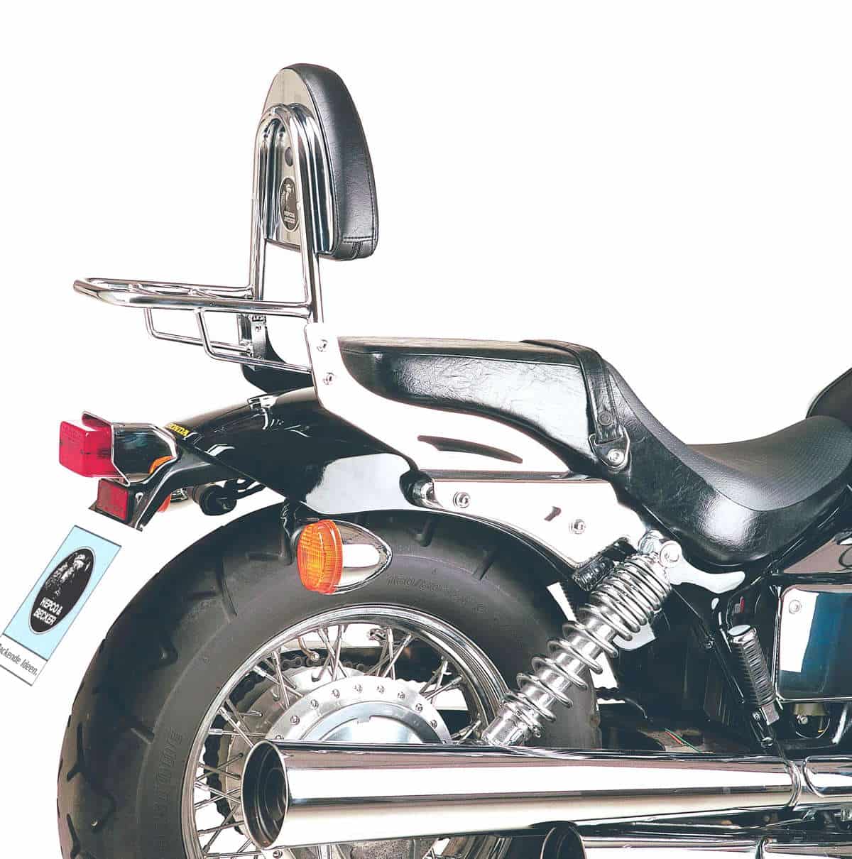 Hepco & Becker Sissybar with rearrack chrome for Honda VT 750 D2 Black Widow (2001-2003)