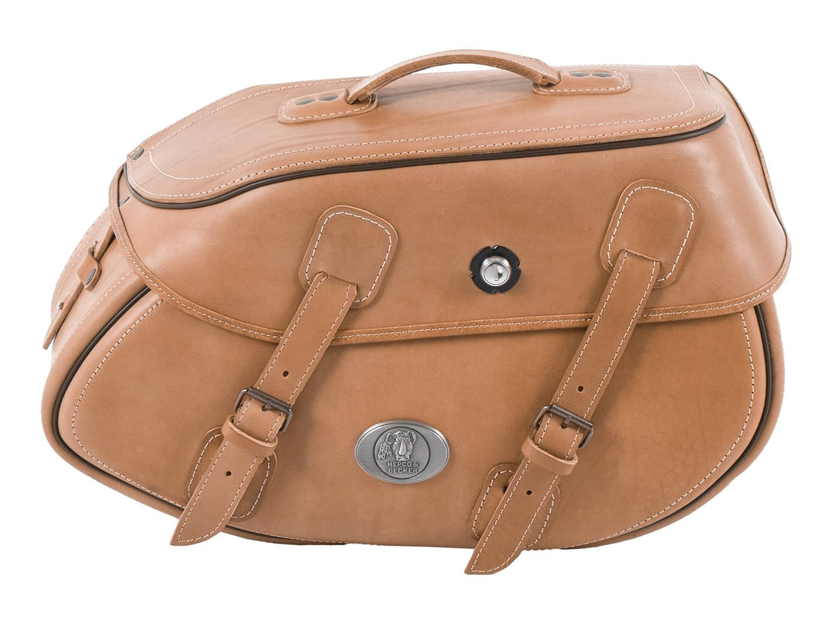Hepco & Becker Leather single bag Buffalo brown right for C-Bow holder