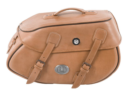 Hepco & Becker Leather single bag Buffalo brown right for C-Bow holder
