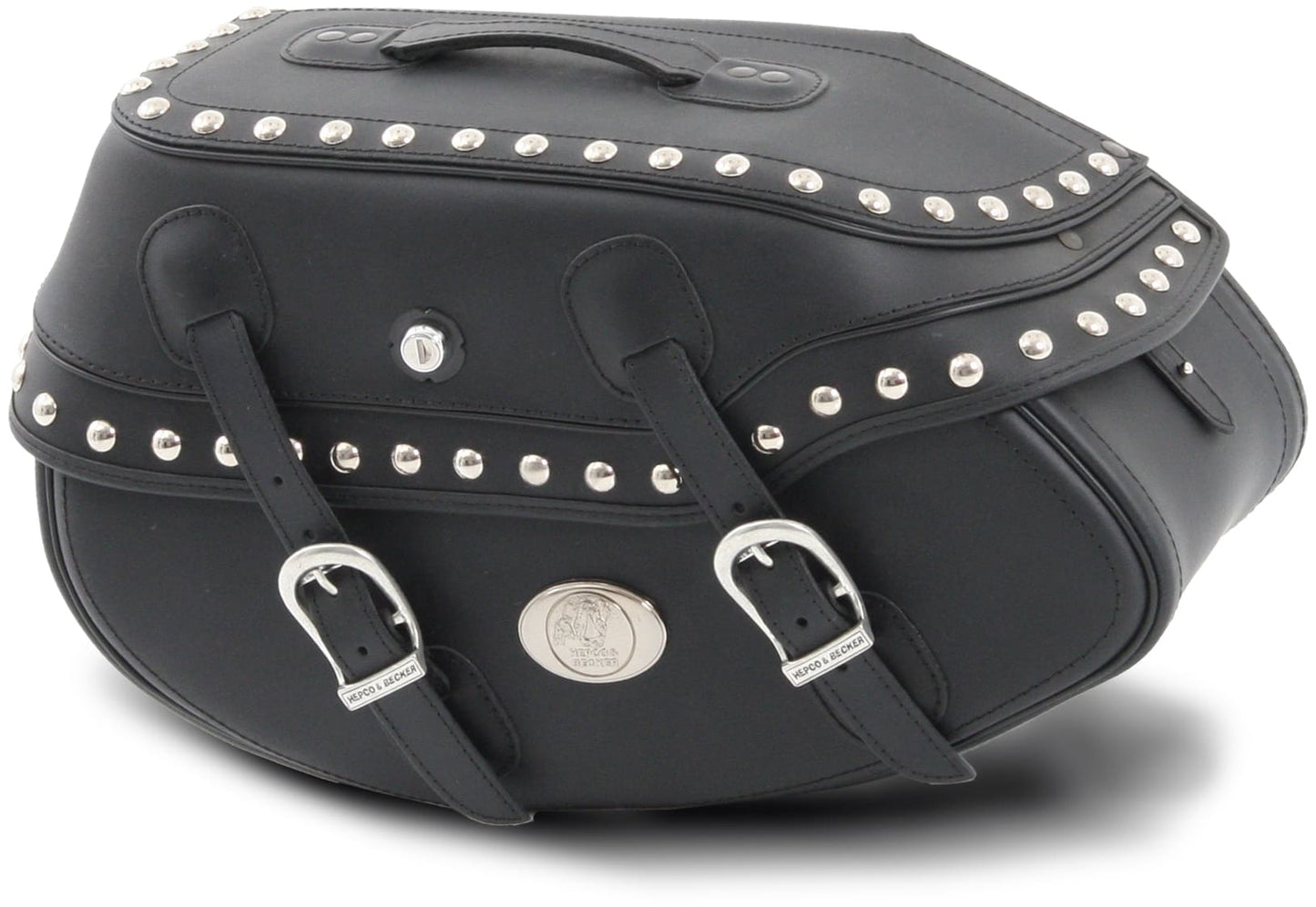 Hepco & Becker Leather single bag Buffalo Custom right for leather bag holder tube type