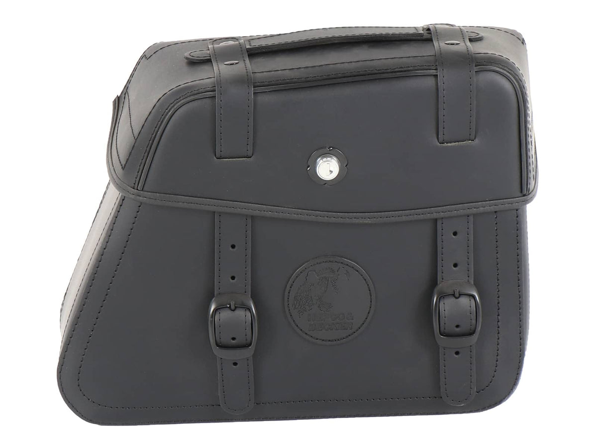 Hepco & Becker Leather single bag Rugged black right for cutout