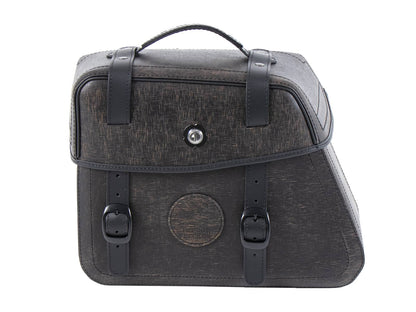 Hepco & Becker Leather single bag Rugged brown left for C-Bow holder