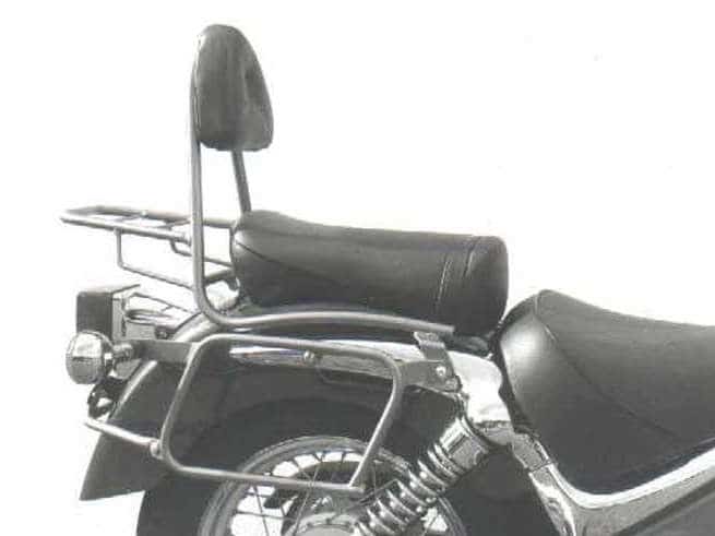 Hepco & Becker Leather bag holder tube-type - chrome for Suzuki VL 125/250 Intruder (1999-2007)