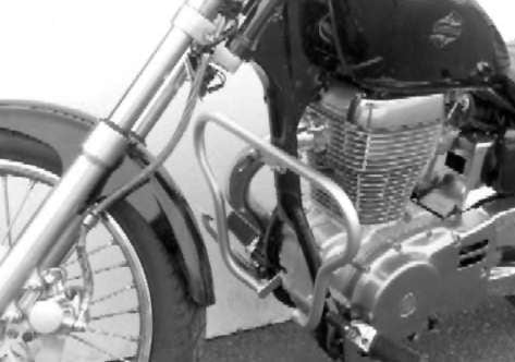 Hepco & Becker Engine protection bar chrome for Suzuki LS 650 (1986-2000)