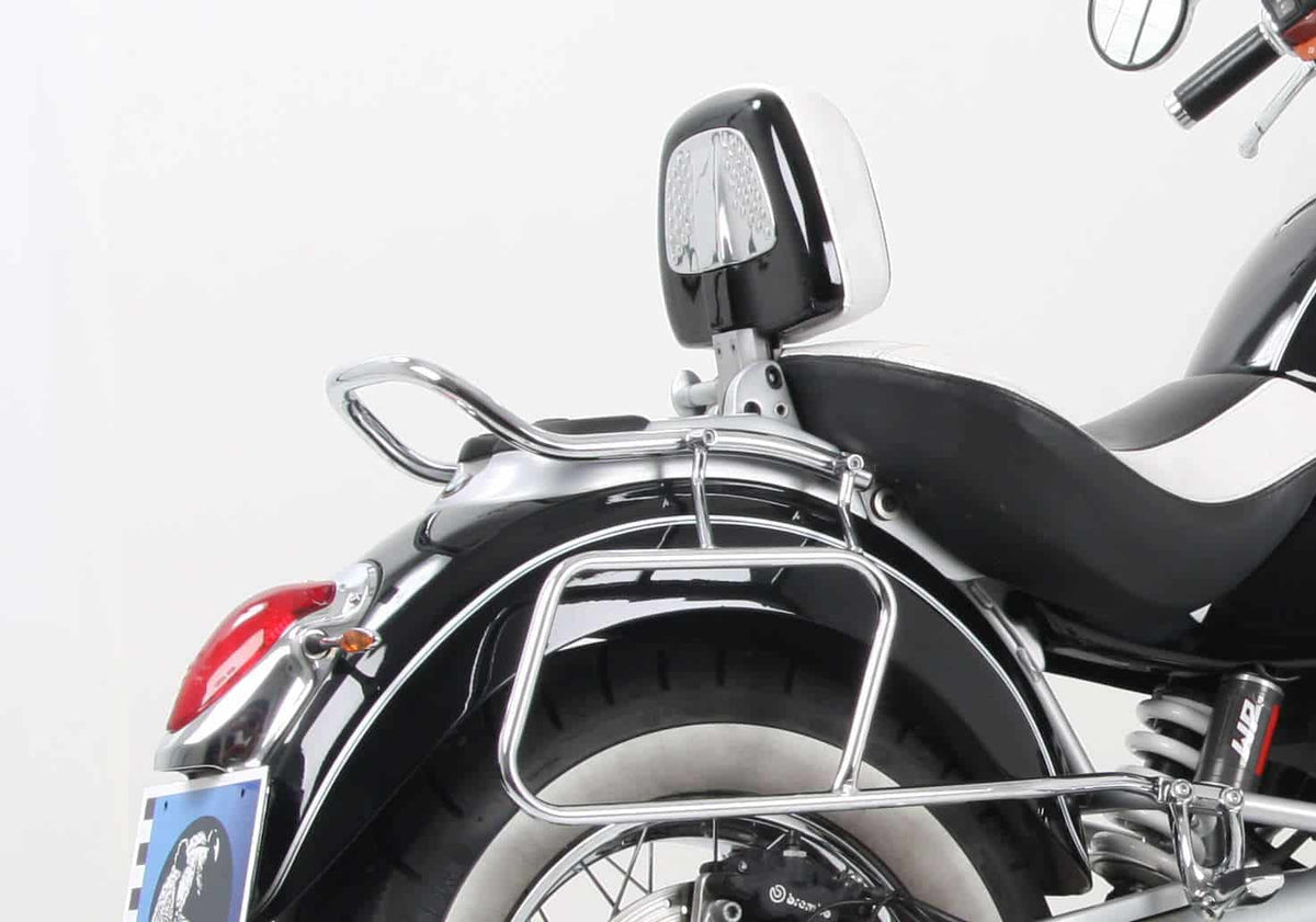 Hepco & Becker Leather bag holder tube-type - chrome for BMW R 850 C (2000-2004)/R 1200 C (1997-2004)