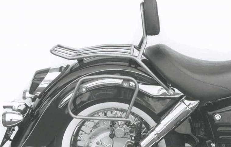 Hepco & Becker Leather bag holder tube-type - chrome for Honda VT 1100 C3 Shadow (1998-2001)