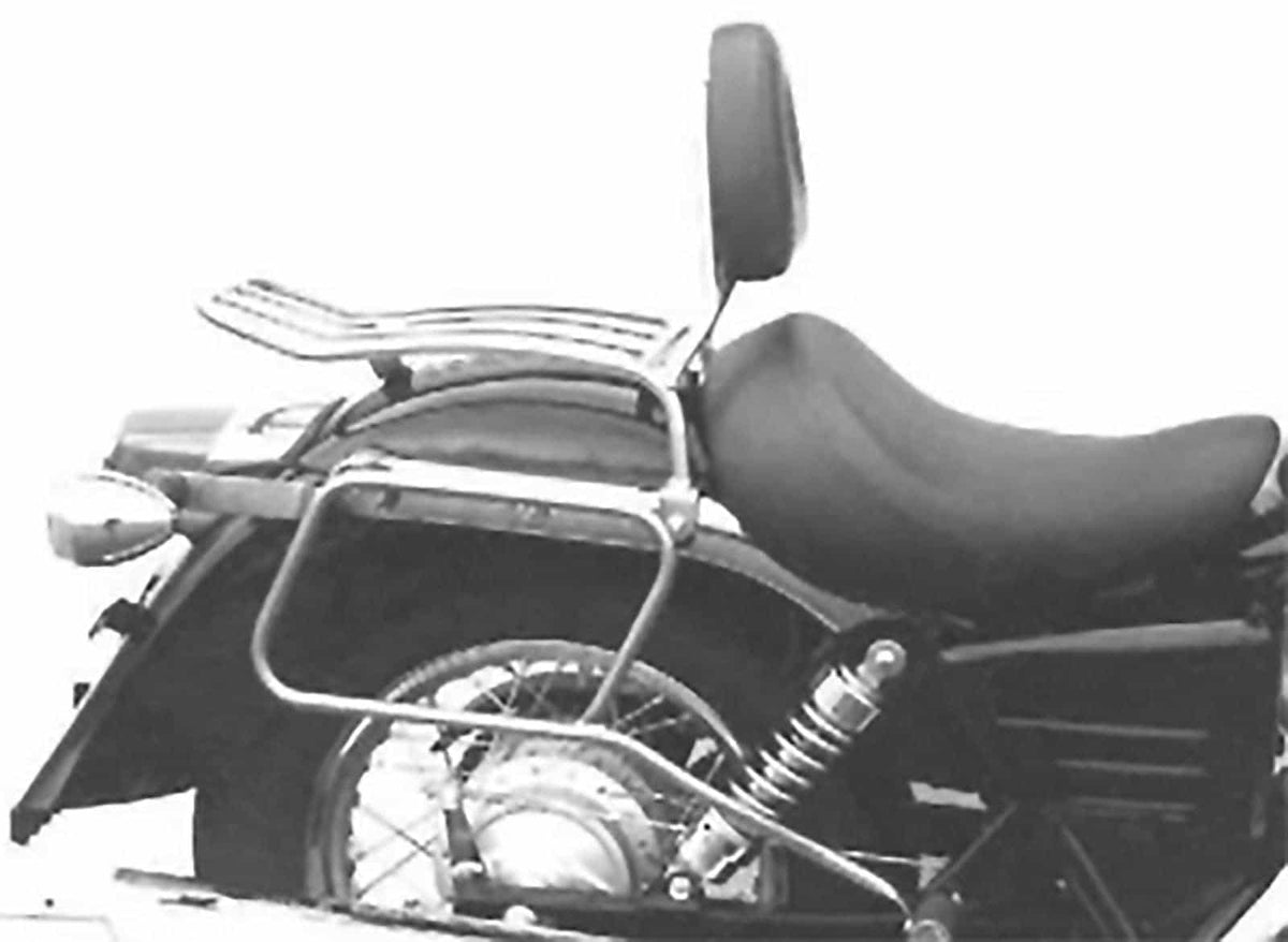 Hepco & Becker Leather bag holder tube-type - chrome for Honda VT 125 C2 Shadow (1999-2000)