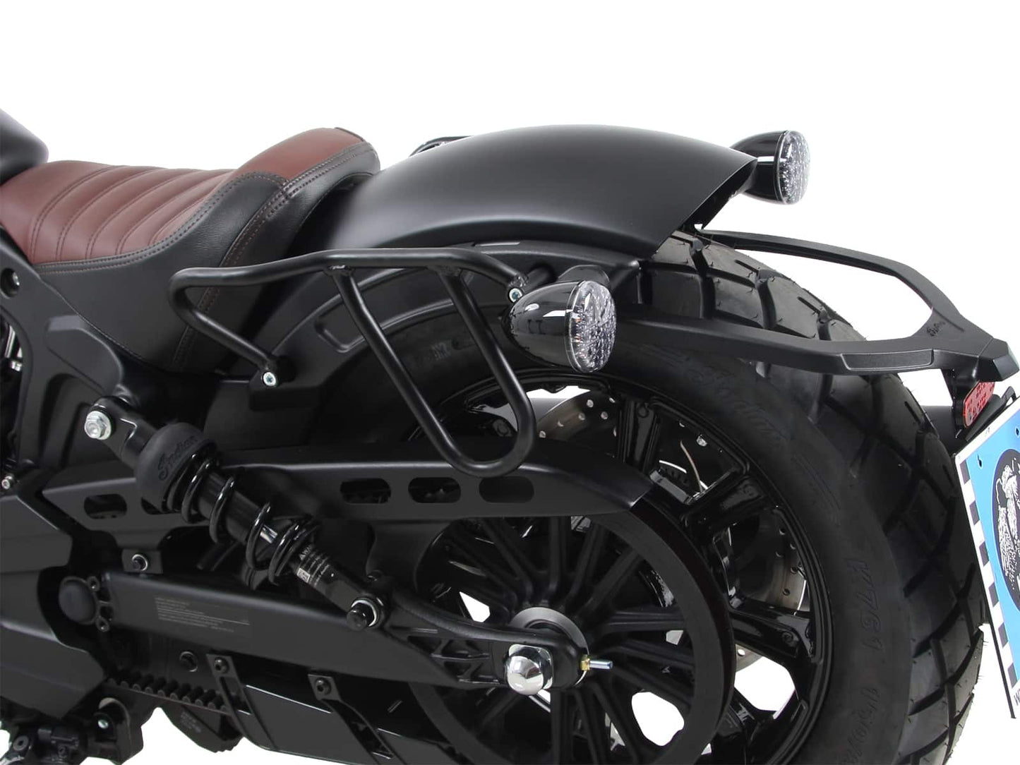 Hepco & Becker Leatherbag tube carrier Cutout for Indian Scout Bobber / Sixty / Twenty / Rogue (2017-2024)