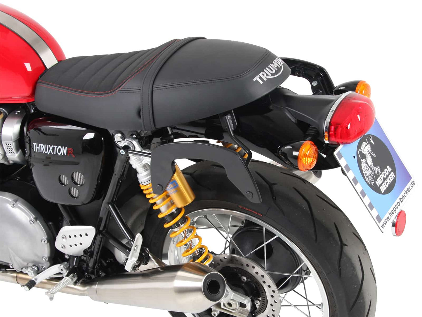 Hepco & Becker C-Bow sidecarrier black for Triumph Thruxton/R/RS (2016-2024)