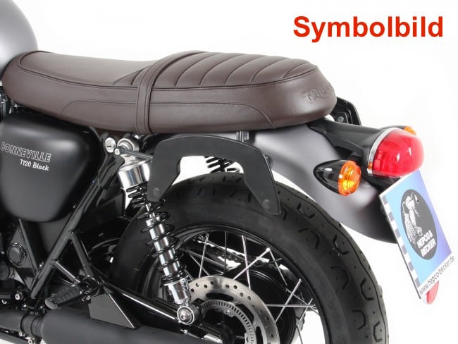 Hepco & Becker C-Bow sidecarrier chrome for Triumph Bonneville T 100/Black (2017-2025)