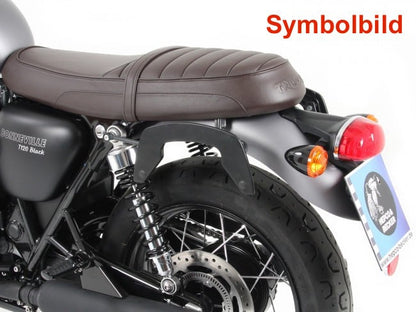 Hepco & Becker C-Bow sidecarrier chrome for Triumph Bonneville T 100/Black (2017-2025)