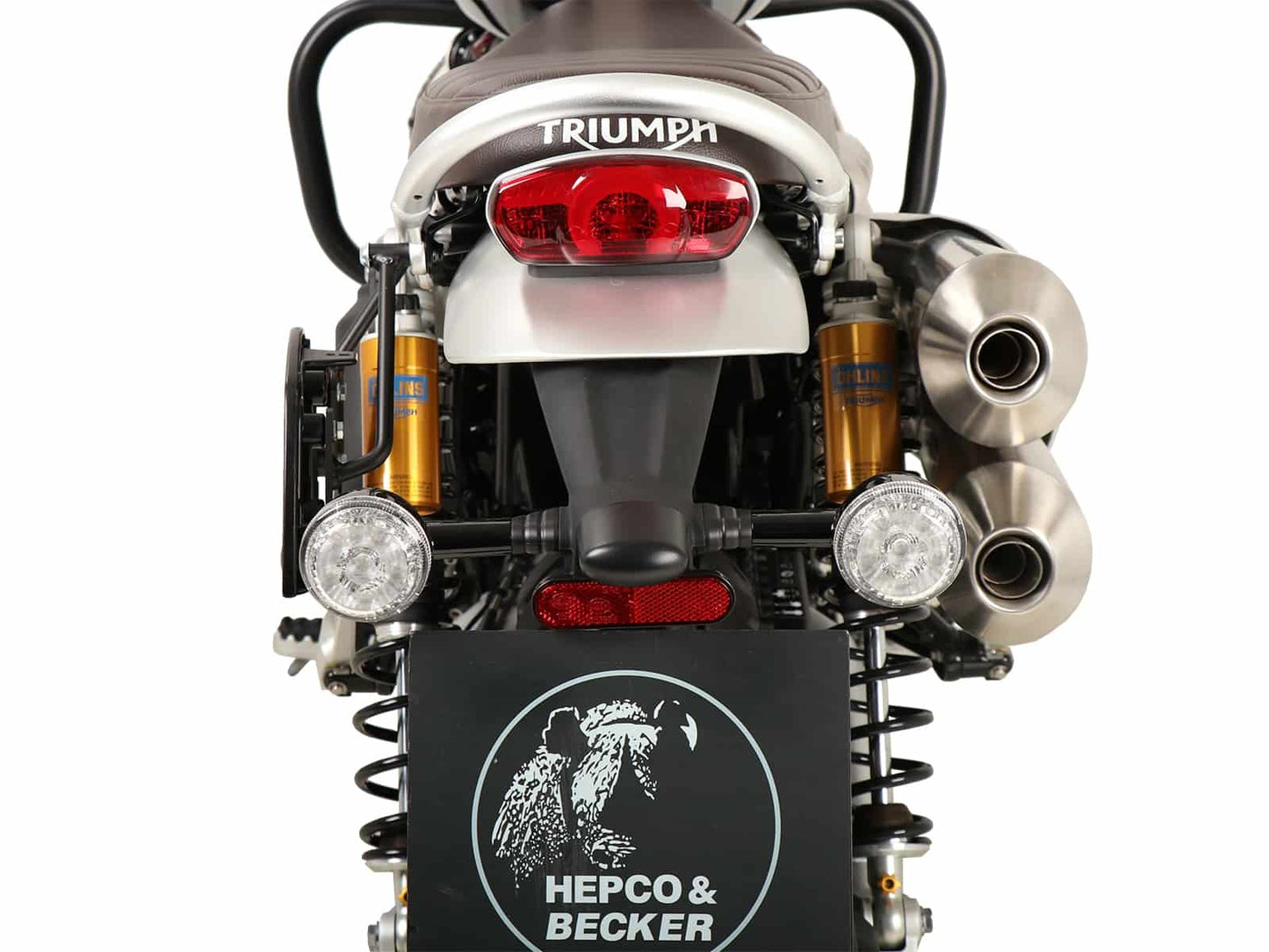 Hepco & Becker C-Bow sidecarrier only left side black for Triumph Scrambler 1200 XE (2019-2023)