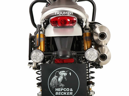 Hepco & Becker C-Bow sidecarrier only left side black for Triumph Scrambler 1200 XE (2019-2023)