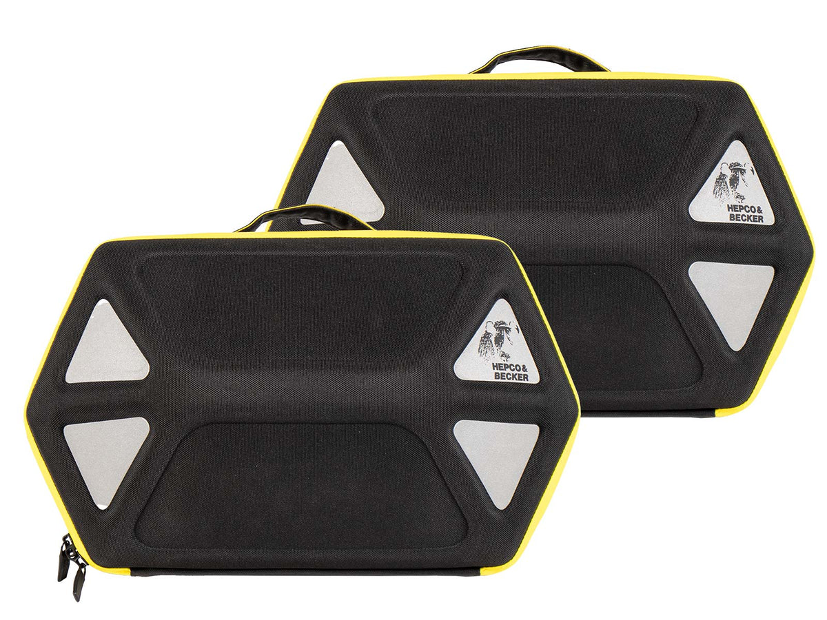 Hepco & Becker Royster Speed side bag set black/yellow for C-Bow holder