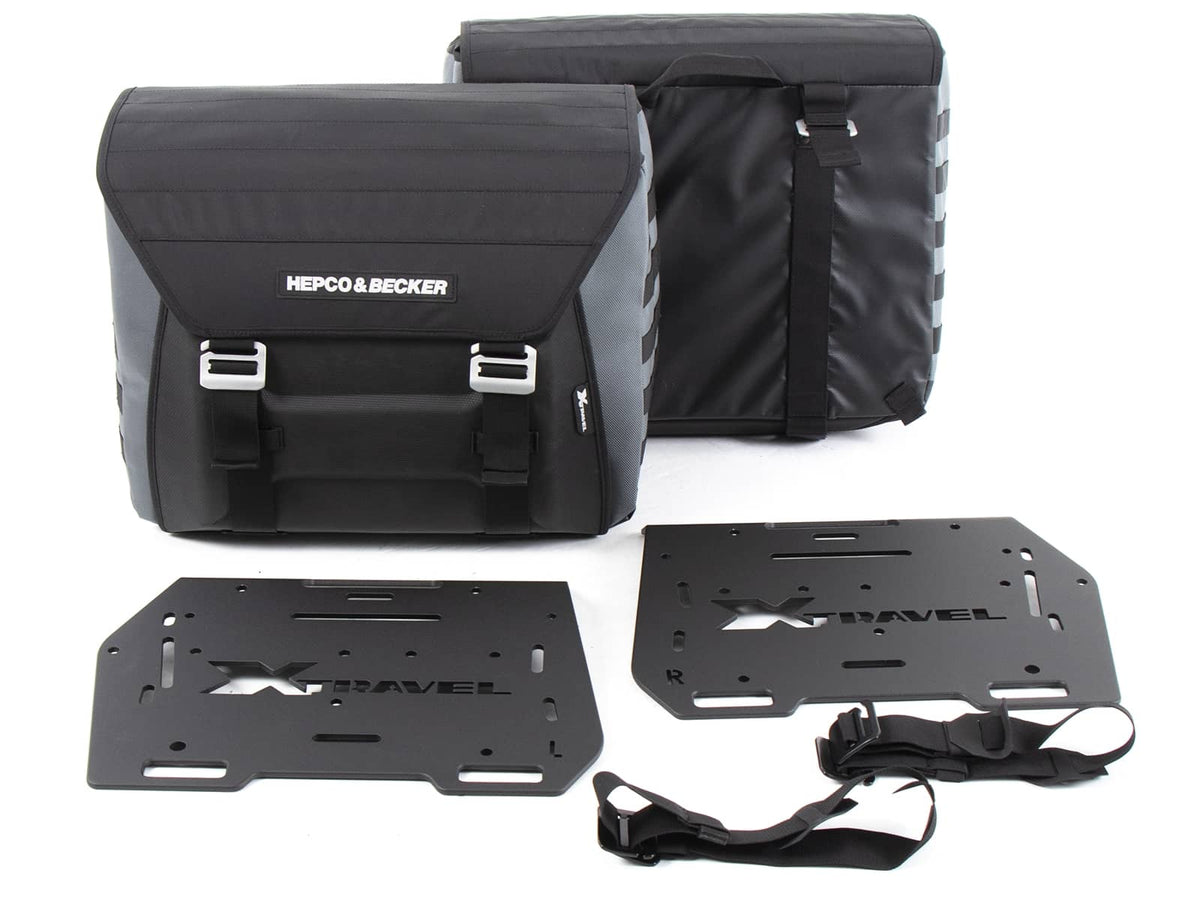 Hepco & Becker Sidebags Xtravel Basic incl. 2x universal holding plates for side carrier