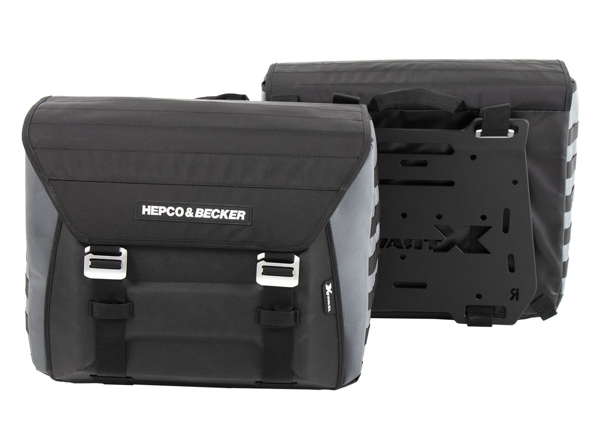 Hepco & Becker Sidebags Xtravel Basic incl. 2x universal holding plates for side carrier