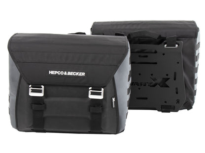 Hepco & Becker Sidebags Xtravel Basic incl. 2x universal holding plates for side carrier