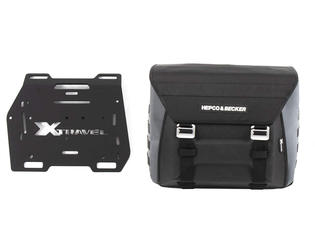 Hepco & Becker Sidebag Xtravel Basic (single bag) left side incl. 1x universal holding plate for side carrier