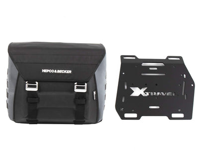 Hepco & Becker Sidebag Xtravel Basic (single bag) right side incl. 1x universal holding plate for side carrier