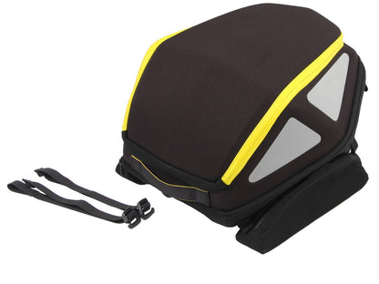 Hepco & Becker Royster rearbag with strap fastening kit – black/yellow