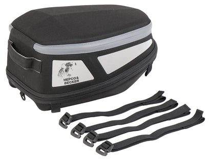 Hepco & Becker Royster rear bag Sport with strap fastening kit – black/grey