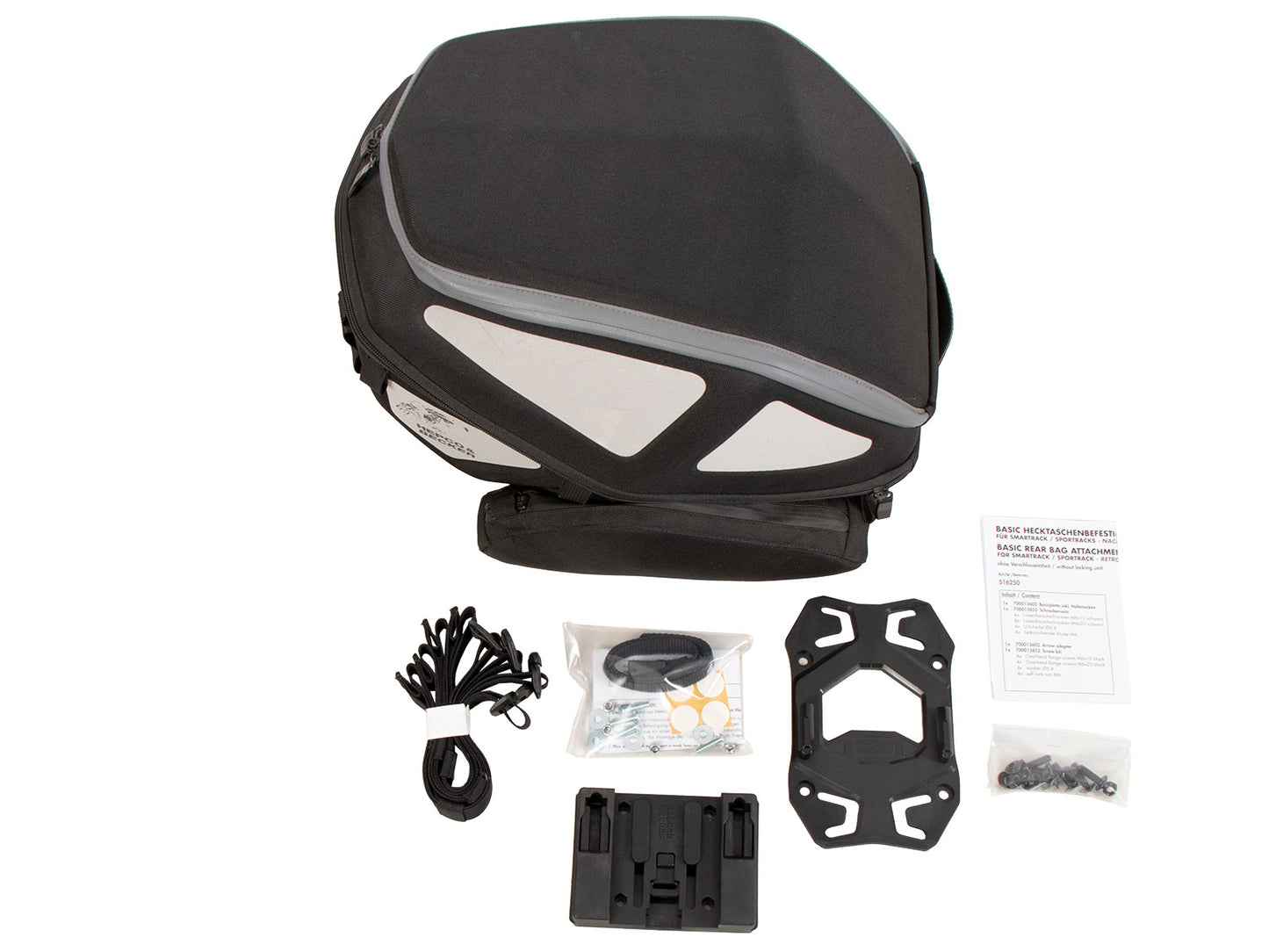 Hepco & Becker Royster rear bag incl. Basic fastening adapter - black