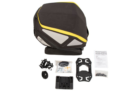 Hepco & Becker Royster rear bag incl. Basic fastening adapter - black/yellow