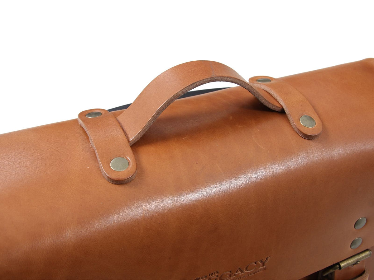 Hepco & Becker Legacy Leather Briefcase sand brown for C-Bow carrier