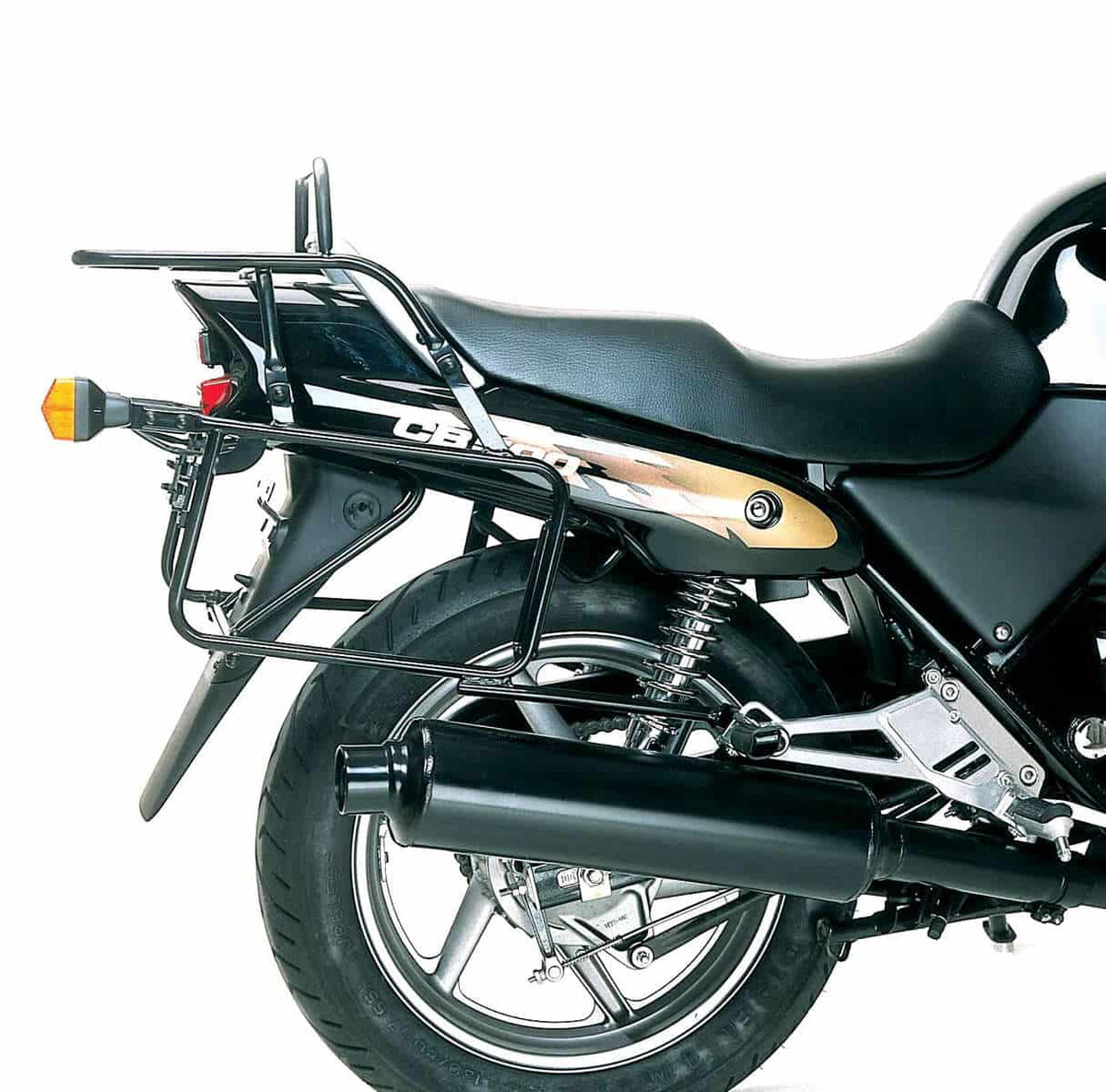 Hepco & Becker Complete carrier set (side- and topcase carrier) black for Honda CB 500/S (1993-1997)