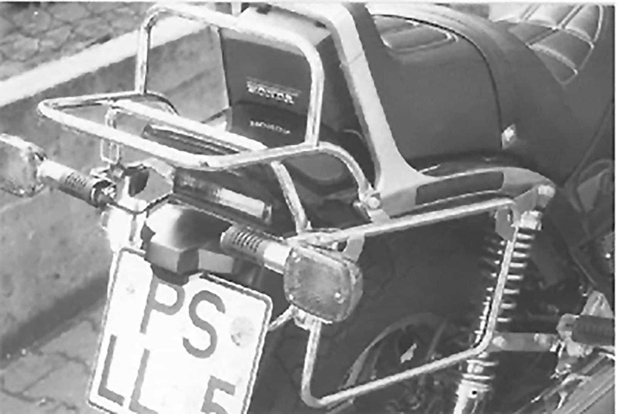 Hepco & Becker Complete carrier set (side- and topcase carrier) chrome for Honda VF 1100 Custom (1983-1986)
