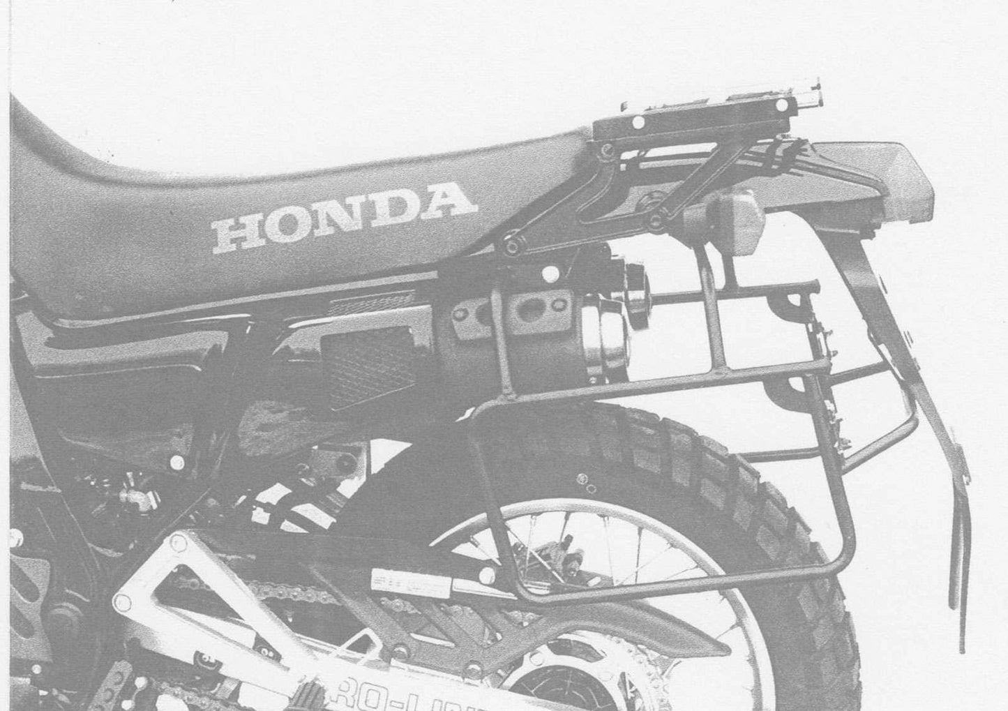 Hepco & Becker Sidecarrier permanent mounted black for Honda NX 650 Dominator (1988-1991)
