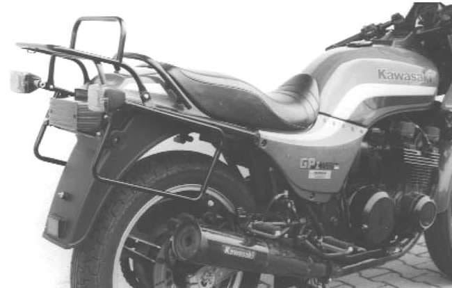 Hepco & Becker Complete carrier set (side- and topcase carrier) black for Kawasaki ZX 750 GP (1983-1984)