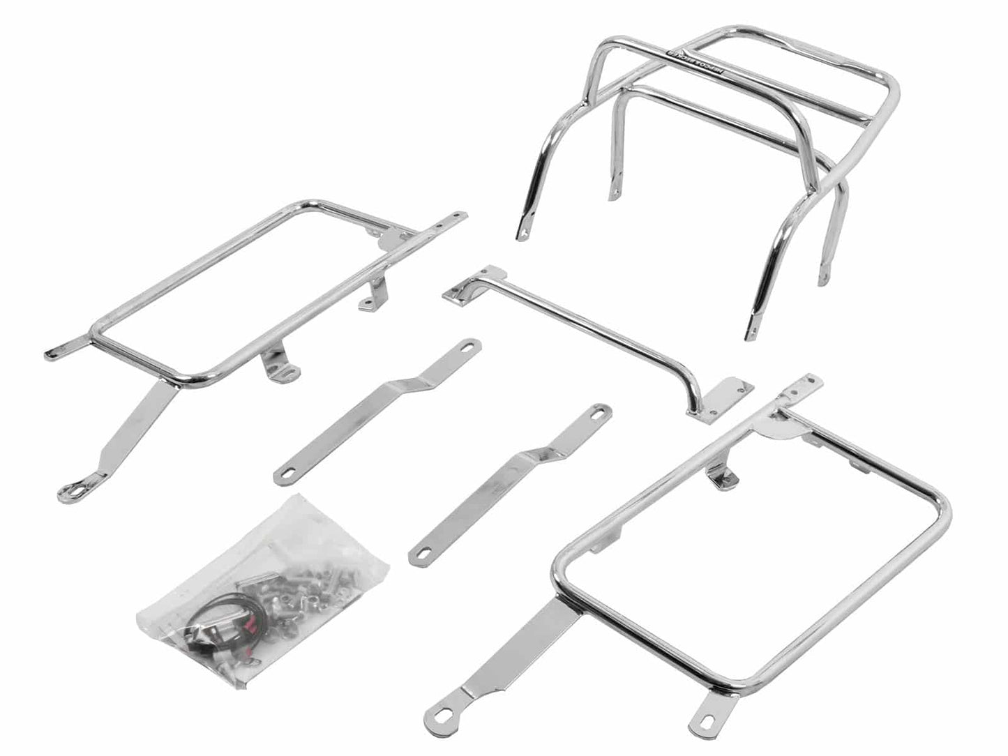 Hepco & Becker Complete carrier set (side- and topcase carrier) chrome for Kawasaki ZL 1000 (1987-1988)