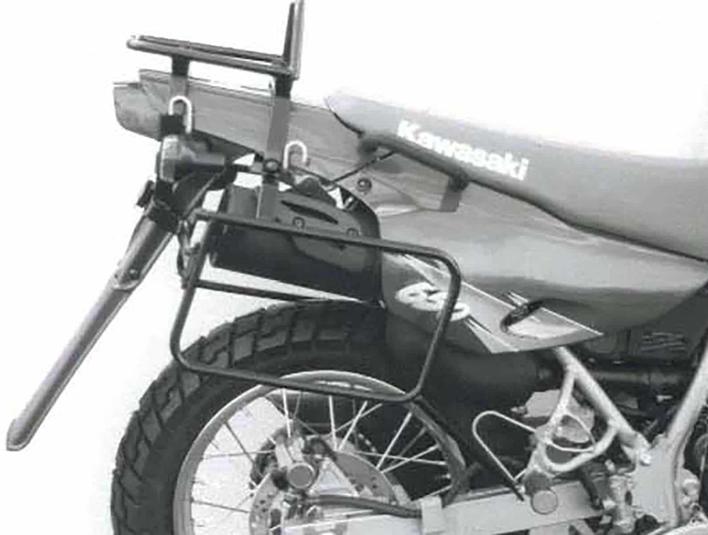 Hepco & Becker Sidecarrier permanent mounted black for Kawasaki KLR 650 (1995-2003)