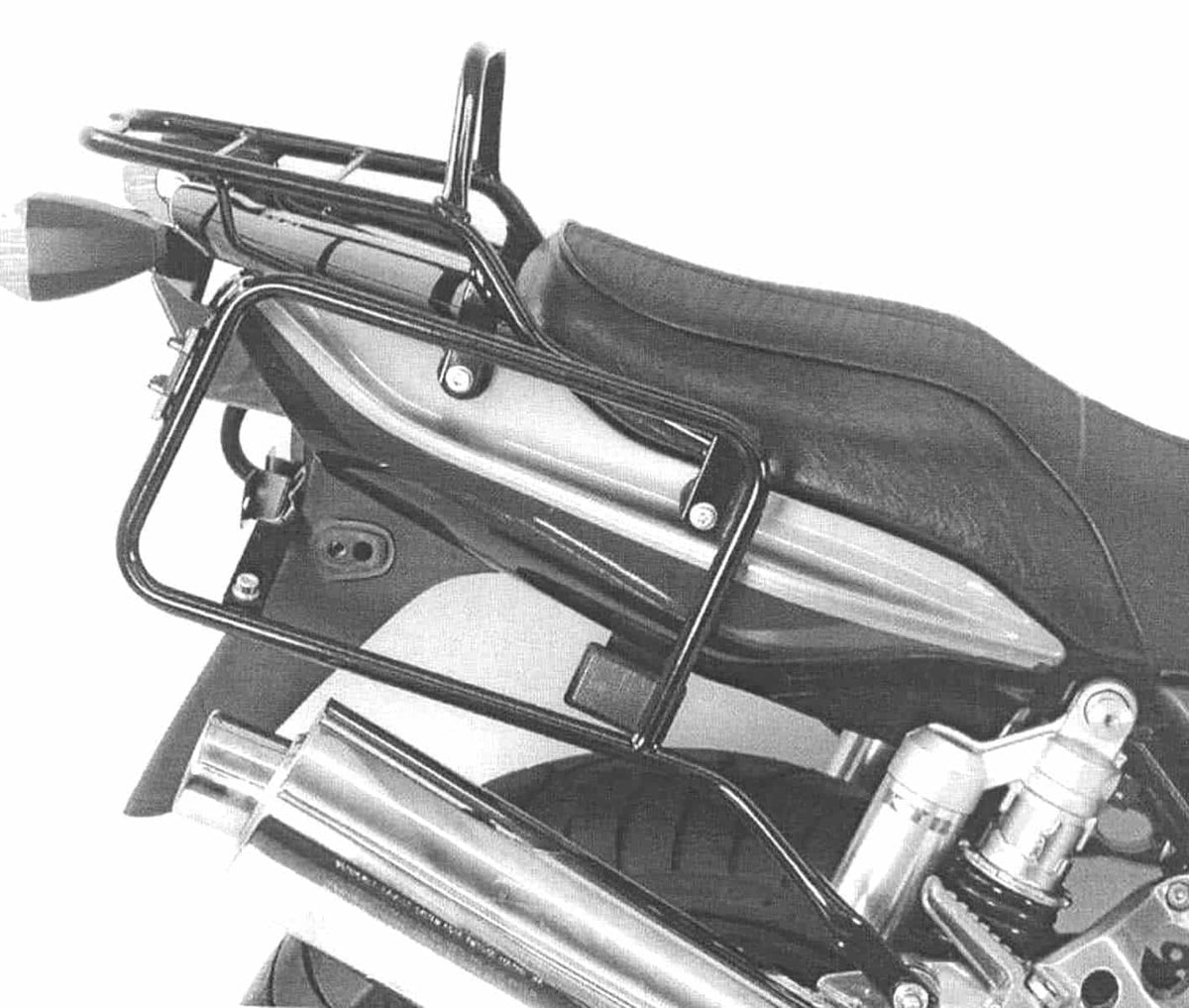 Hepco & Becker Sidecarrier permanent mounted black for Kawasaki ZRX 1100 (1997-2001)