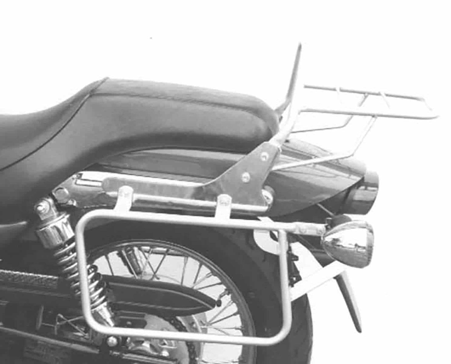Hepco & Becker Sidecarrier permanent mounted chrome for Kawasaki EL 125 (1998-2007)