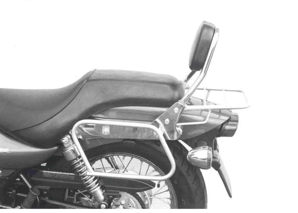 Hepco & Becker Tube rear rack chrome for Kawasaki EL 125 (1998-2007)