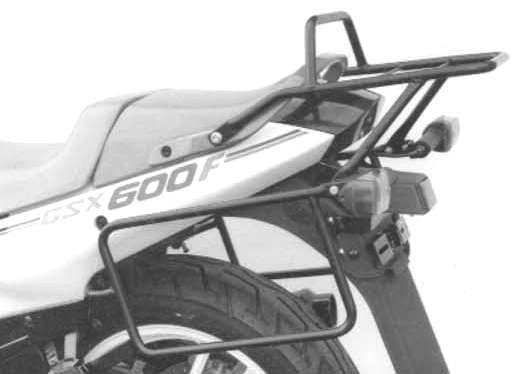 Hepco & Becker Complete carrier set (side- and topcase carrier) black for Suzuki GSX 600 E/F (1987-1997)