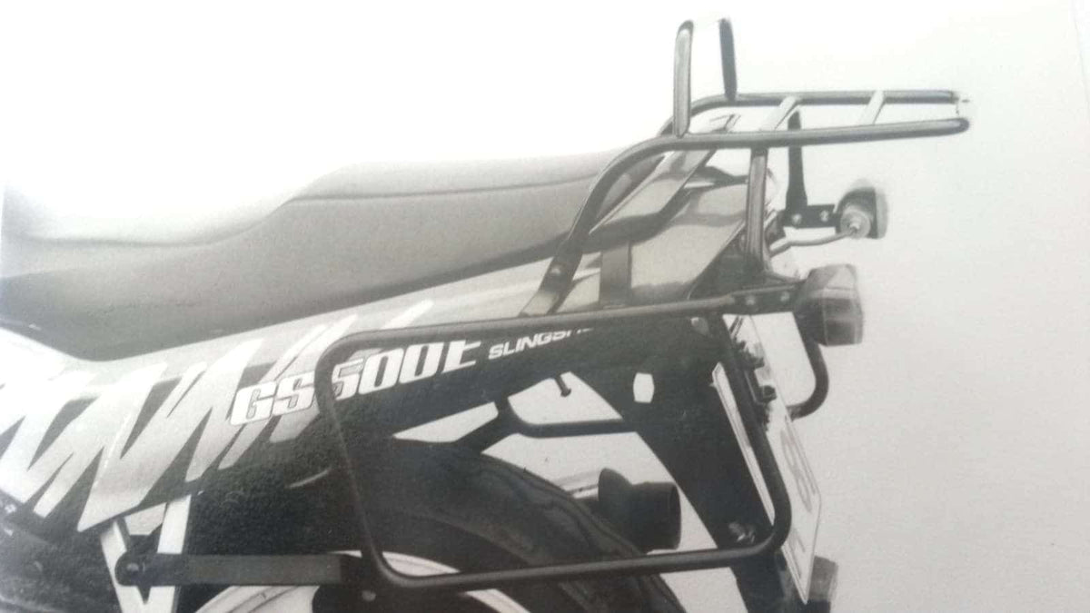Hepco & Becker Complete carrier set (side- and topcase carrier) black for Suzuki GS 500 E (1989-2000)