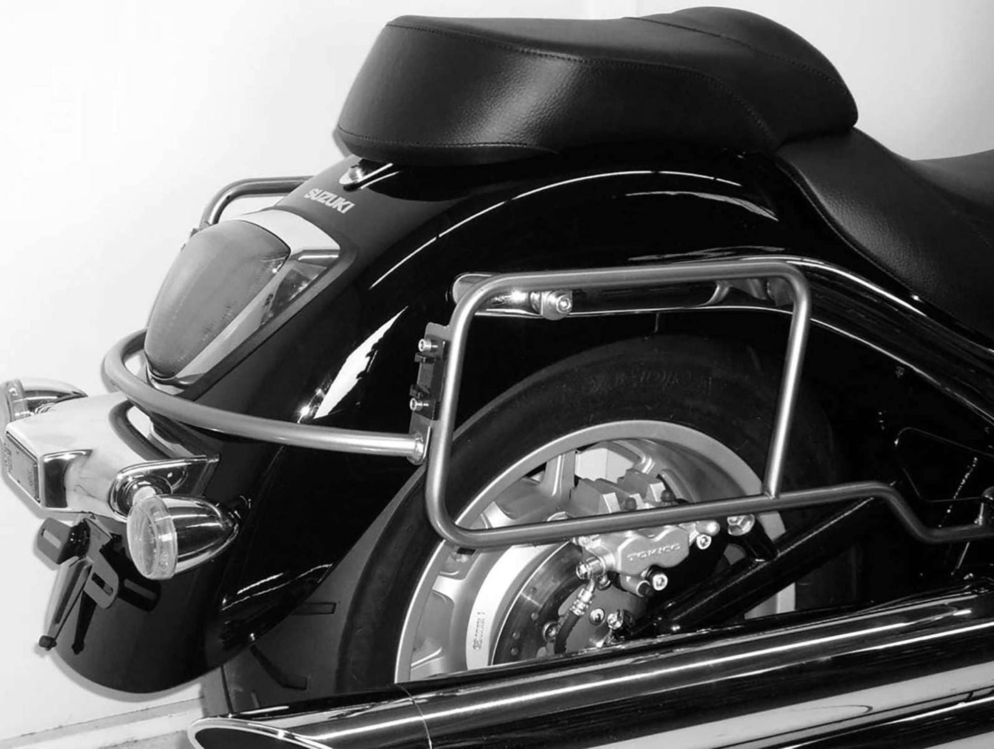 Hepco & Becker Sidecarrier permanent mounted chrome for Suzuki C 1800 R Intruder (2008-2010)