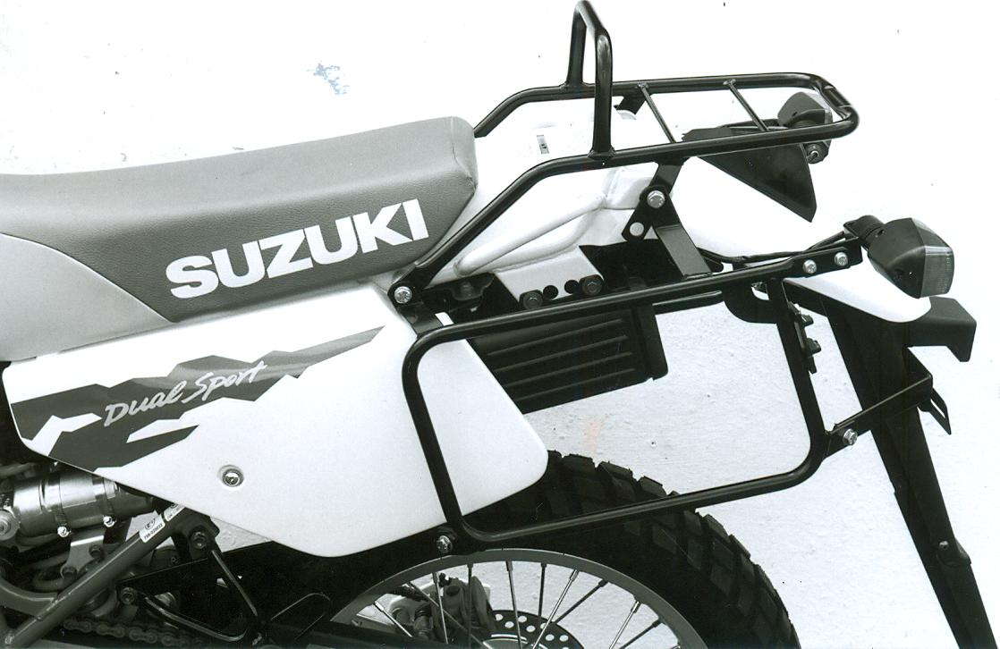 Hepco & Becker Complete carrier set (side- and topcase carrier) black for Suzuki DR 350 S/SH (1990-) (please tell year of production)