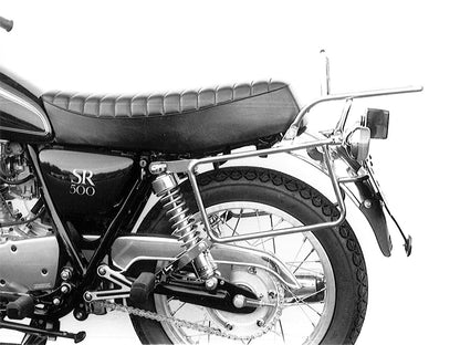 Hepco & Becker Complete carrier set (side- and topcase carrier) chrome for Yamaha SR 500 (1978-1998) (please tell year of production)